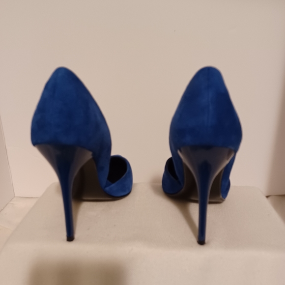 STEVE MADDEN Women's Blue Faux Suede High Heel Pumps. Size 6.5M - Picture 8 of 11